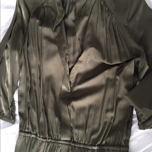 Satin Forestgreen Tunic